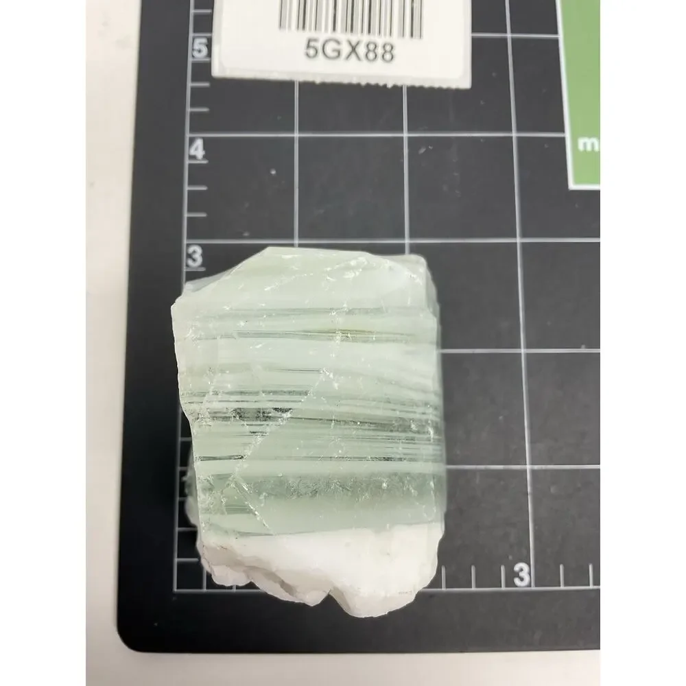 Milk Glass Clear Layered Art Glass Cullet Glowing Manganese Slag Glass‎ #5GX88